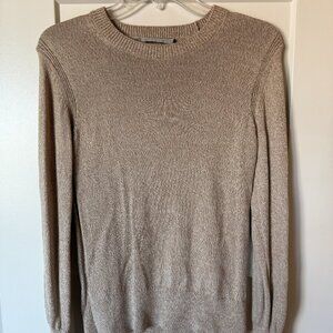 Everlane Women’s Soft Cotton Crew Sweater Women Small Neutral Knit